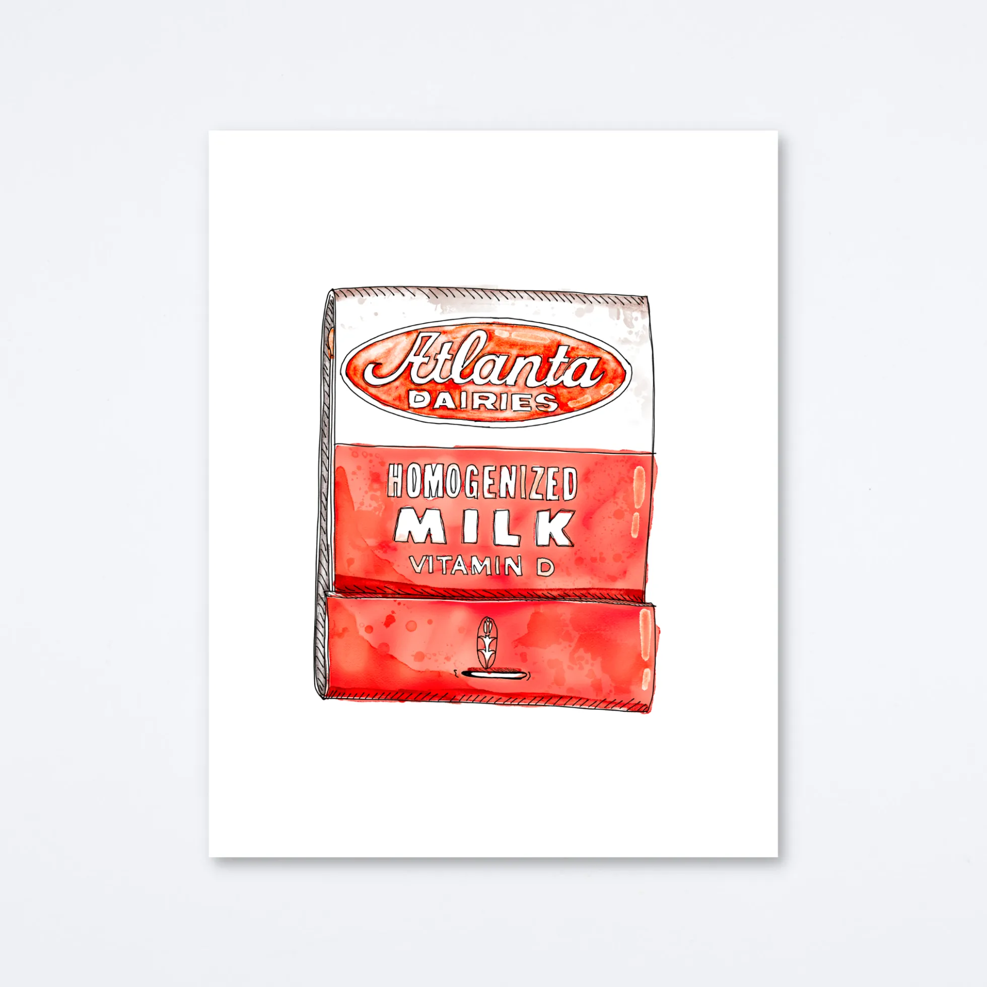 Atlanta Dairies Art Print