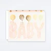 Baby Blush Letters Card