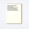 Bad Decisions Card