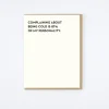 Being Cold Card