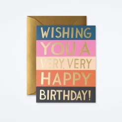 Color Block Birthday Card