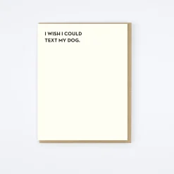 Dog Text Card