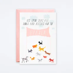 Doggies in Heaven Card