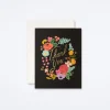 Garden Party Wreath Thank You Card