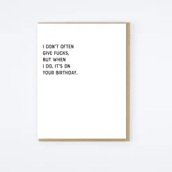 Give Fucks Card