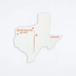 Greetings from Texas Die Cut Postcard