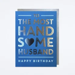 Handsome Husband Birthday Card