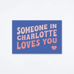 Loves You Charlotte Postcard