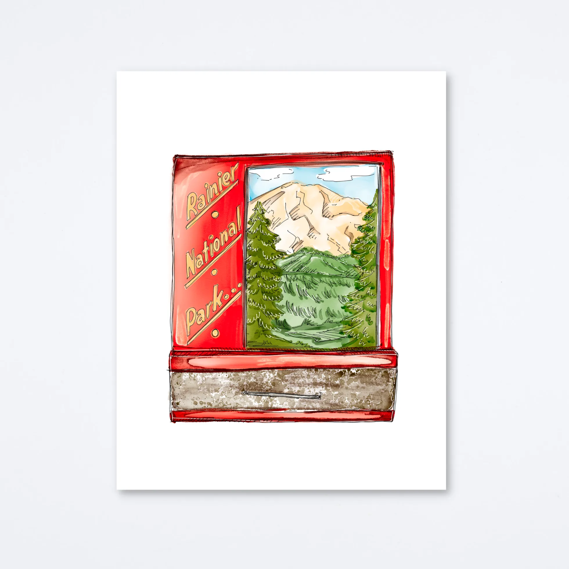 Mount Rainier Art Print