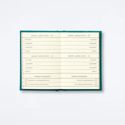 Not My Passwords Diary
