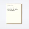 Not Talking Card