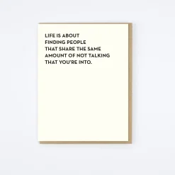 Not Talking Card
