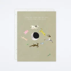 Over The Moon Card
