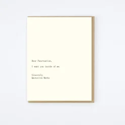 Punctuate/Quotation Card