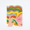 Rainbow Hair Birthday Card