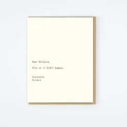 Religion/Science Card