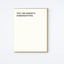 Screenshotting Card