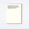 Song Lyrics Card