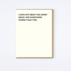 Sorry Card