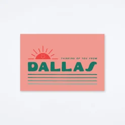 Thinking of You Dallas Postcard