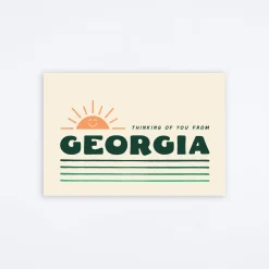 Thinking Of You Georgia Postcard