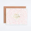Tiny Floral Print Birthday Card