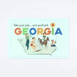 You'll Pick Georgia Postcard